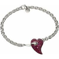 Shaun Leane Bracelet Hook My Heart Red Topaz Silver