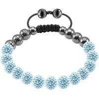 Tresor Paris Bracelet 10mm Light Blue Crystal S