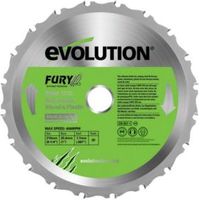 Evolution Fury 20T Mitre Saw Blade (Dia)210mm
