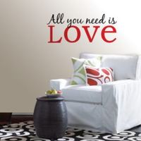 Wallpops All You Need Is Love Multicolour Self Adhesive Wall Sticker (H)28cm (W)66cm