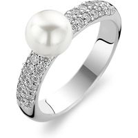 Ti Sento Ring Silver And White Cubic Zirconia Ball Top