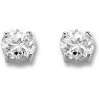 Ti Sento Earrings Silver And White Cubic Zirconia Ball Stud