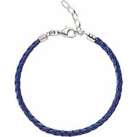 Chamilia Bracelet Blue Leather