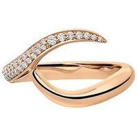 Shaun Leane 18ct Rose Gold Diamond Interlocking Wedding Band Ring