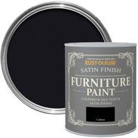 Rust-Oleum Carbon Satin Furniture Paint 125 Ml