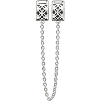 Chamilia Charm Royale Lock With Safety Chain Silver