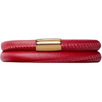 Endless Jewellery Bracelet Leather Double Red 42cm