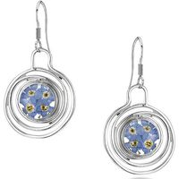 Shrieking Violet Earring Forget Me Not Spiral Silver