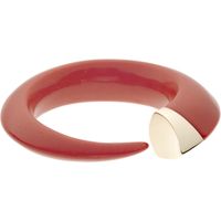 Shaun Leane Bangle Red Tusk Yellow Gold Plated Silver