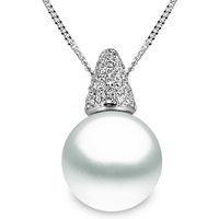 Yoko Pearls Necklace Diamonds And Pearl