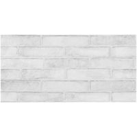 Lofthouse Whitewash Brick Effect Ceramic Wall & Floor Tile Pack Of 6 (L)598mm (W)298mm