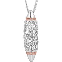 Clogau Pendant Am Byth Silver And 9ct Rose Gold