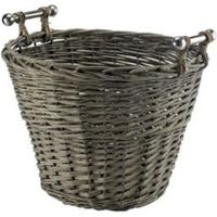 Slemcka Contemporary Willow Storage Bucket (H)370mm (D)470mm