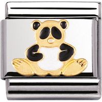 Nomination Charm Composable Classic Earth Animals Panda Steel