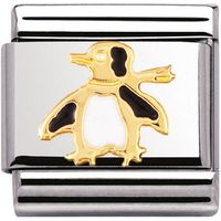 Nomination Charm Composable Classic Water Animals Penguin Steel