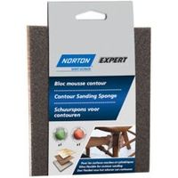 Norton Expert 100/60 Fine/Medium Contour Sanding Sponge Pack Of 2