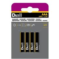 Diall AAA Alkaline Battery Pack Of 4