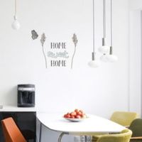 Fine Décor Home Sweet Home Grey Self Adhesive Wall Sticker