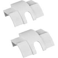 D-Line ABS White Cable Outlet Pack Of 2