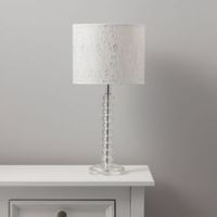 Aix White Chrome Effect Table Lamp