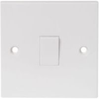 Pro Power 13A 1-Way Single White Plastic Switch Pack Of 5