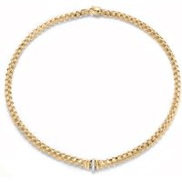 Fope Flex'It Wild Rose 18ct Yellow Gold 0.12ct Diamond Necklace