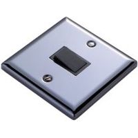 Volex 10A 2-Way Single Iridium Black Intermediate Switch