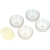 Diall Plastic Castor Cup (Dia)60mm Pack Of 4