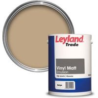 Leyland Trade Pale Beige Smooth Matt Emulsion Paint 5L