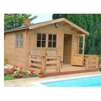 14X14 Kinver 34mm Tongue & Groove Timber Log Cabin With Assembly Service