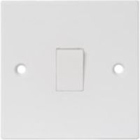 Pro Power 13A 2-Way Single White Plastic Switch Pack Of 5