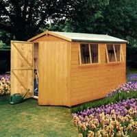 10X10 Atlas Apex Shiplap Wooden Shed With Assembly Service