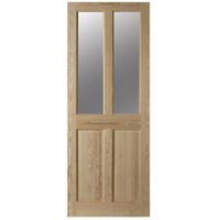 4 Panel Clear Pine Glazed Internal Door (H)1981mm (W)686mm