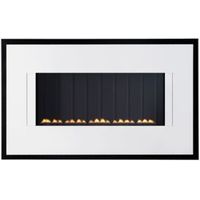 Focal Point Valeria Flue Less Black & White Manual Control Wall Hung Gas Fire