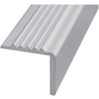 FFA Concept Anodised Aluminium Square Edge Step Edging (H)25mm (W)5mm (L)2m