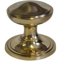 Premier Polished Brass Effect External Round Latch Door Knob 1 - 5020657000227