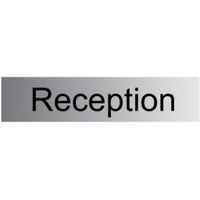 The House Nameplate Company PVC Self Adhesive Reception Sign (H)50mm (W)225mm