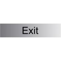 The House Nameplate Company PVC Self Adhesive Exit Sign (H)50mm (W)225mm