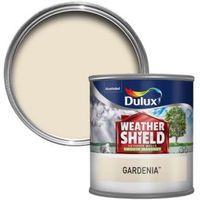 Dulux Weathershield Gardenia Cream Matt Masonry Paint 0.25L Tester Pot