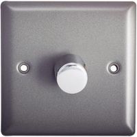 Volex 2-Way Single Pewter Dimmer Switch