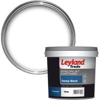 Leyland Trade White Damp Block Paint 2.5L