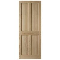 4 Panel Clear Pine Internal Unglazed Door (H)2040mm (W)626mm