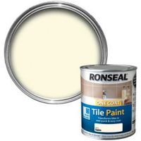 Ronseal Tile Paints Ivory Satin Tile Paint0.75L