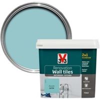 V33 Renovation Azure Satin Wall Tile Paint0.75L