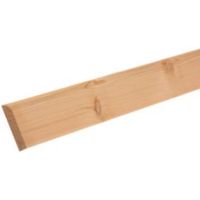 Softwood Mouldings Smooth Skirting (T)15mm (W)94mm (L)2400mm Pack Of 1 - 3663602048114