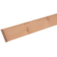 Softwood Mouldings Smooth Skirting (T)12mm (W)94mm (L)3000mm Pack Of 1