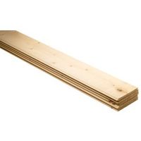 Timber Cladding Smooth Cladding (T)7.5mm (W)95mm (L)1800mm Pack Of 5 - 03624838