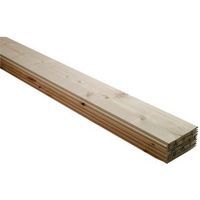 Timber Cladding Smooth Cladding (T)7.5mm (W)95mm (L)2400mm Pack Of 5 - 03624869