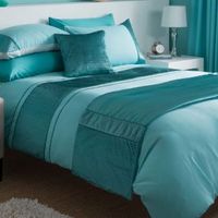 Chartwell Como Striped Turquoise Single Bed Cover Set