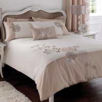 Chartwell Rosa Floral Pink & White Double Bed Cover Set